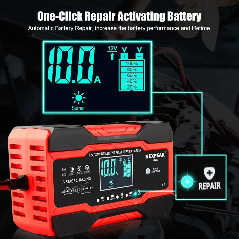 CARGADOR DE BATERIA PARA AUTO